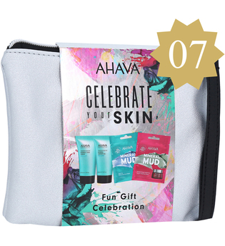 Ahava Körperpflege Deadsea Water Celebrate Your Skin Set Mineral Hand Cream Seak-Kissed 40 ml + Mineral Shower Girl 40 ml + Clearing Facial Treatment Mask 6 ml + Brightening & Hydrating Facia