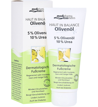 medipharma Cosmetics HAUT IN BALANCE Olivenöl Fußcr.5%Oliven.10%Urea Fusspflege 0.1 l