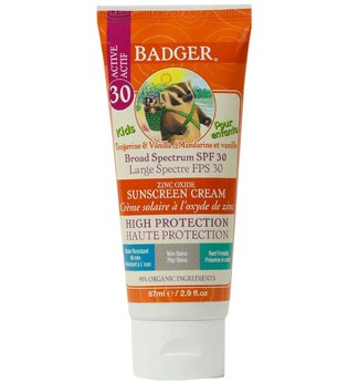 Badger Kids Tangerine & Vanilla Zinc Oxide Sunscreen SPF30 87ml