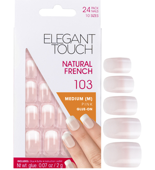 Elegant Touch Natural French Nails - 103 (M) (Pink) (Fade Tip)