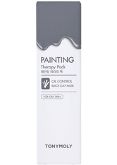 Tonymoly - Painting Therapy Oil Control Black Color Clay - Schlammmaske