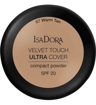 Isadora Velvet Touch Ultra Cover Compact Powder SPF 20 67 Warm Tan 7,5 g Kompaktpuder