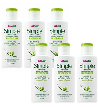 Simple Kind To Skin Purifying Cleansing Lotion 6 x 200ml