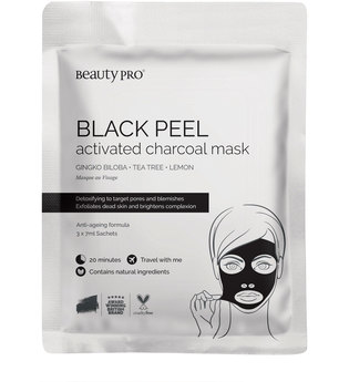 BARBER PRO Face Putty Black Peel-Off Mask with Activated Charcoal (3 Anwendungen)