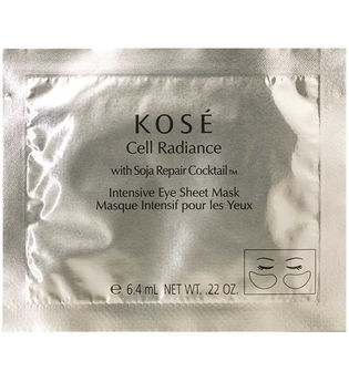 KOSÉ Cell Radiance Soja Repair Cocktail with Soja Intensiv Eye Sheet Mask 6,4 ml Augenmaske