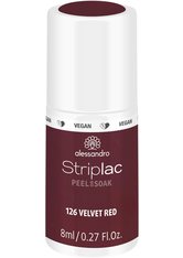 Alessandro Striplac Peel or Soak - Vegan Nagellack 8 ml Nr. 126 - Velvet Red