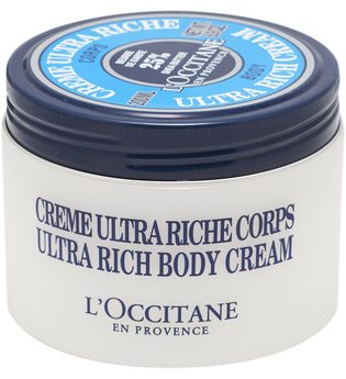 L'OCCITANE Körpercreme »Karité Creme Ultra Riche Corps«, weiß, 200 ml, weiß,blau