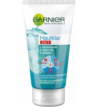 Garnier Hautklar 3in1 Tonerde Reinigung + Peeling + Maske Reinigungsgel 150.0 ml