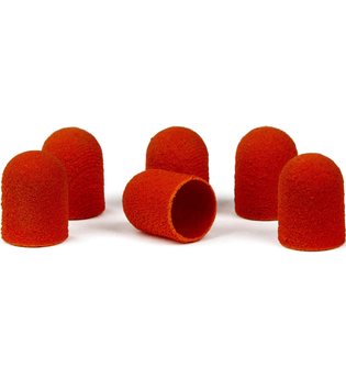 BAUSCH Hornhautentferner Schleifkappen, Packung, 12-St., für Gummiträger in braun oder orange