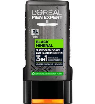 L'ORÉAL PARIS MEN EXPERT Duschgel »Black Mineral«, mit schwarzer Tonerde gegen Hautunreinheiten