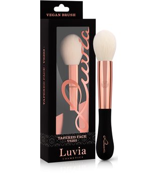 Luvia Cosmetics Puderpinsel »Vegan Signature - VS203 Tapered Face«, schwarz, schwarz,roségoldfarben