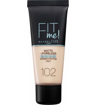 Maybelline Fit Me! Matte + Poreless Make-Up Nr. 102 Fair Ivory Foundation 30ml Flüssige Foundation