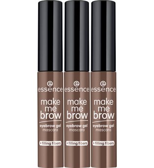 Essence Augenbrauen-Farbe »make me BROW eyebrow gel mascara«, 3-tlg.