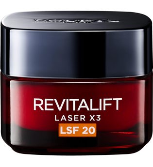 L'Oréal Paris Tagescreme Revitalift Laser X3 Tagespflege LSF 20 Gesichtscreme 50 ml