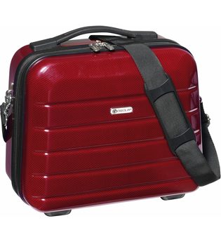 CHECK.IN® Beautycase »Beautycase London 2.0«, rot, carbon rot