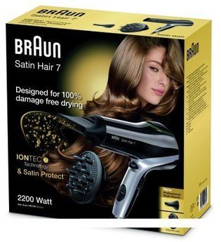 Braun Haartrockner Satin Hair 7 HD 730 mit Diffusor Aufsatz in Schwarz Haartrockner 1.0 pieces