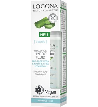 Logona Classic Hyaluron Hydro Fluid Bio-Aloe Vera & Hyaluronsäure Gesichtsfluid 30 ml