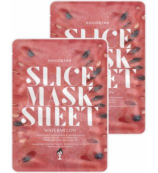KOCOSTAR Gesichtsmasken-Set »Slice Mask Sheet Watermelon«, 2-tlg., feuchtigkeitsspendend und erfrischend