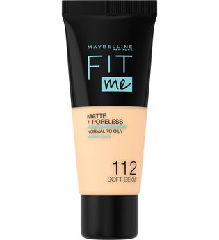 Maybelline Fit Me! Matte + Poreless Make-Up Nr. 112 Soft Beige Foundation 30ml Flüssige Foundation