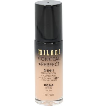 Milani - Foundation + Concealer - 2 in 1 - Conceal + Perfect - Ivory - 00AA