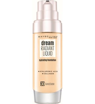 Maybelline Dream Radiant Liquid Hydrating Foundation with Hyaluronic Acid and Collagen 30ml (Various Shades) - 030 Sand