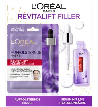 L'ORÉAL PARIS Gesichtspflege-Set »Revitalift Filler«, 2-tlg., mit Maske und Hyaluron-Serum