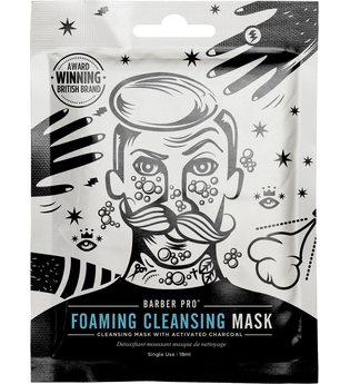 BARBER PRO Gesichtsmaske »Foaming Cleansing Mask«, selbstschäumende Vlies-Reinigungsmaske
