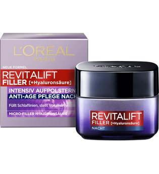 L'Oréal Paris Revitalift Filler [+Hyaluronsäure] Intensiv Aufpolsternde Anti-Age Nachtpflege 50 ml Nachtcreme