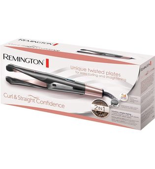 Remington Glätteisen »S6606 Curl & Straight Confidence Haarglätter« Keramik-Turmalin-Beschichtung