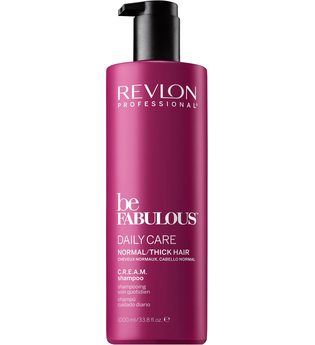 REVLON PROFESSIONAL Haarshampoo »Be Fabulous Daily Care Normal/Thick Hair Cream Shampoo«, aufbauend, 1000 ml