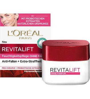 L'Oréal Paris Revitalift Feuchtigkeitspflege ohne Parfum mit Probiotika Gesichtscreme 50 ml