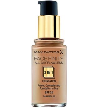 Max Factor Face Finity All Day Flawless 3 in 1 Foundation 30ml 85 Caramel (Dark, Cool)