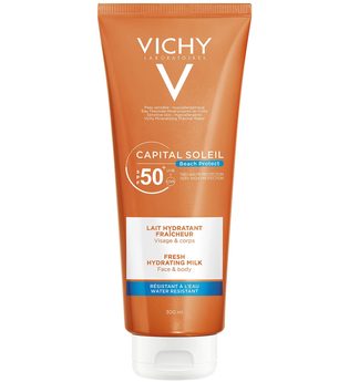 Vichy Produkte VICHY IDÉAL SOLEIL Sonnenschutz-Milch für Gesicht und Körper LSF 50+,300ml Sonnencreme 0.3 l