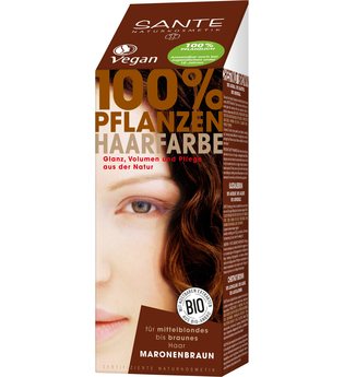Sante Produkte Haarfarbe - Maronenbraun 100g Pflanzenhaarfarbe 100.0 g