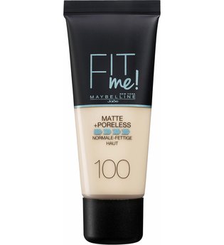Maybelline Fit Me! Matte + Poreless Make-Up Nr. 100 Warm Ivory Foundation 30ml Flüssige Foundation