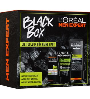 L'ORÉAL PARIS MEN EXPERT Pflege-Geschenkbox »Black Box« Set, 3-tlg., Die Toolbox für reine Haut
