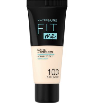 Maybelline Fit Me! Matte and Poreless Foundation 30 ml (verschiedene Farbtöne) - 103 Pure Ivory