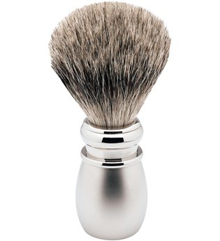 Becker Manicure Shaving Shop Rasierpinsel Rasierpinsel Silberspitz, Plastikgriff weiß matt 1 Stk.
