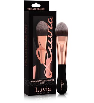 Luvia Cosmetics Foundationpinsel »Vegan Signature - VS104 Foundation«, schwarz, schwarz,roségoldfarben