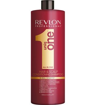 REVLON PROFESSIONAL Haarshampoo »Uniq One All in One Hair & Scalp Conditioning Shampoo«, beschwert nicht