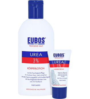 EUBOS TROCKENE Haut Urea 3% Körperlotion + gratis Eubos Handcreme 5% Urea 25 ml 200 Milliliter