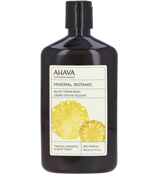 Ahava Körperpflege Mineral Botanic Tropische Ananas & Weißer Pfirsich Creme Dusche 500 ml