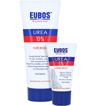 Eubos Trockene Haut Urea 10% Fußcreme + gratis Eubos Handcreme 5% Urea 25 ml 100 Milliliter