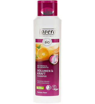 Lavera Haarpflege Shampoo Bio-Orange & Bio-Grüner Tee Volumen & Kraft Shampoo 250 ml