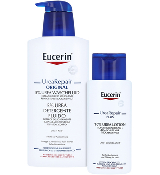 Eucerin UreaRepair Original Waschfluid 5 % + gratis Eucerin UreaRepair PLUS Lotion 10% (150 ml) 400 Milliliter
