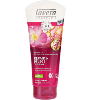 Lavera Haarpflege Pflege Bio-Rose & Pflanzliches Erbsenprotein Repair & Pflege Spülung 200 ml