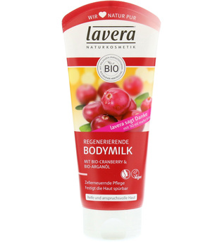 Lavera Körperpflege Body SPA Body Lotion und Milk Bio-Cranberry & Bio-Arganöl Regenerierende Bodymilk 200 ml