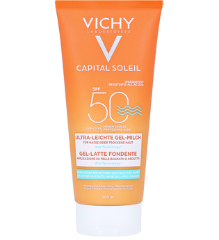 Vichy Produkte VICHY lDÉAL SOLEIL Ultra-leichte Gel-Milch für nasse oder trockene Haut LSF 50,200ml Sonnenmilch 200.0 ml