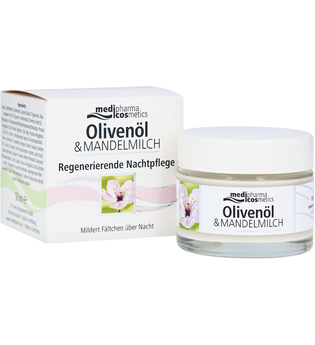 medipharma Cosmetics Medipharma Cosmetics Oliven-Mandelmilch Regenerierende Nachtpflege Nachtcreme 50.0 ml