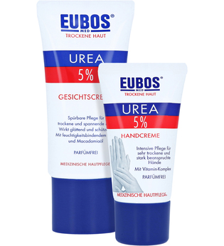 Eubos Trockene Haut Urea 5% Gesichtscreme + gratis Eubos Handcreme 5% Urea 25 ml 50 Milliliter
